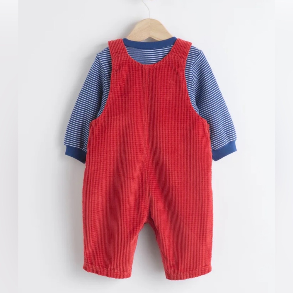 Red Boat Dungarees and Bodysuit Set 1.5 -2 year - Picture 12 of 12
